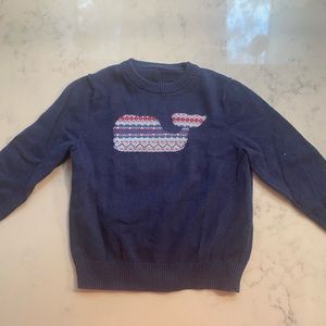 Vineyard Vines 3T cotton whale sweater